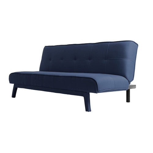Customform Divano Letto 2 posti in tessuto Modes Blu