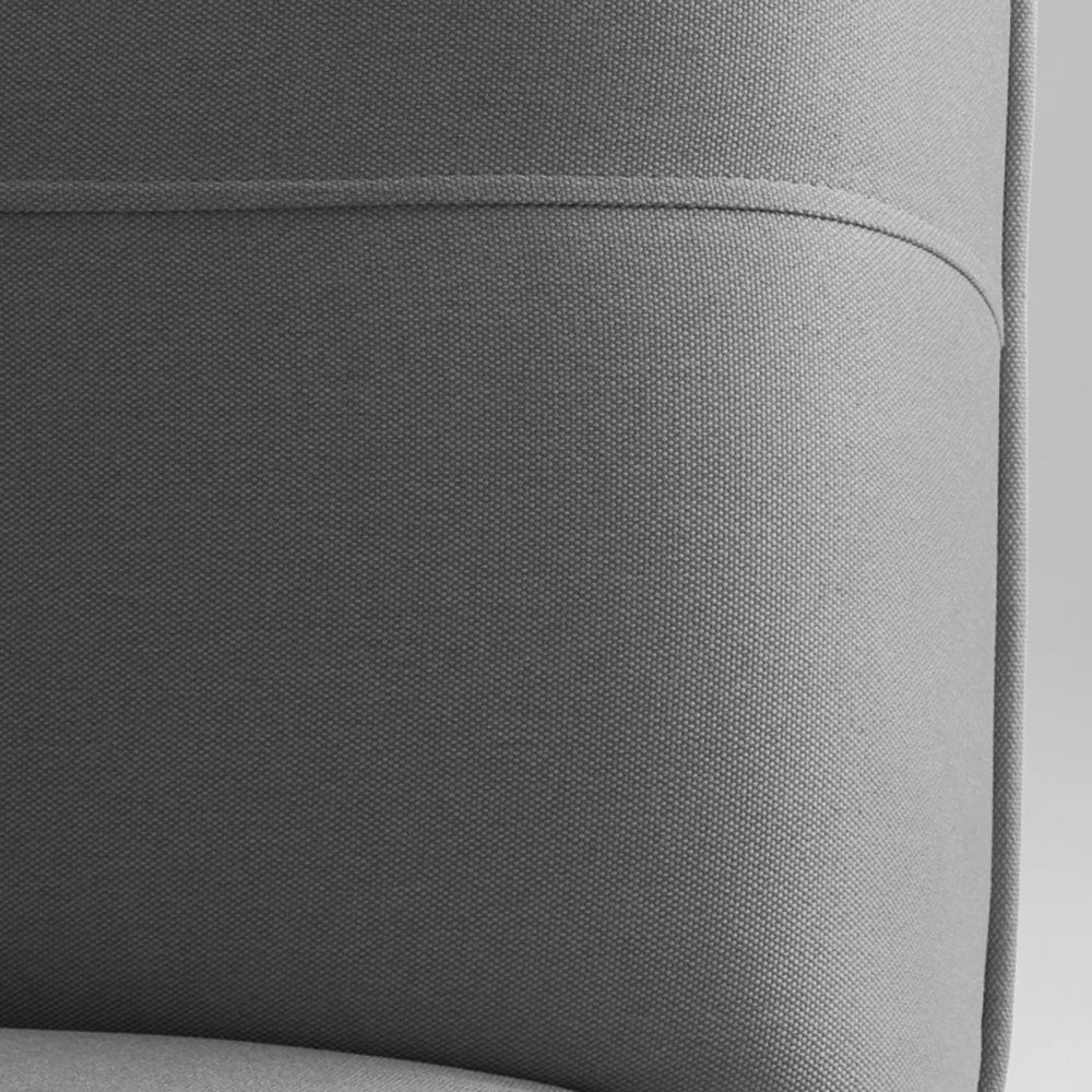 Divano Letto 2 posti in tessuto Modes Grigio (2)