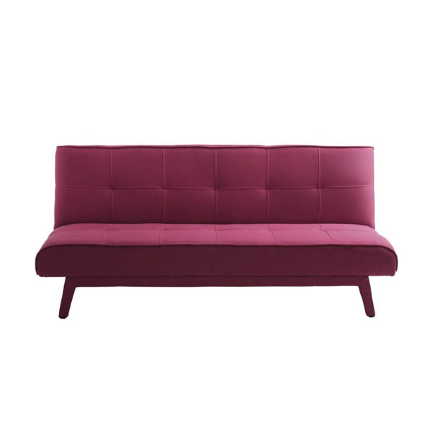 Customform Divano Letto 2 posti in tessuto Modes Rosa