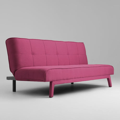 Customform Divano Letto 2 posti in tessuto Modes Rosa