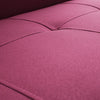 Customform Divano Letto 2 posti in tessuto Modes Rosa