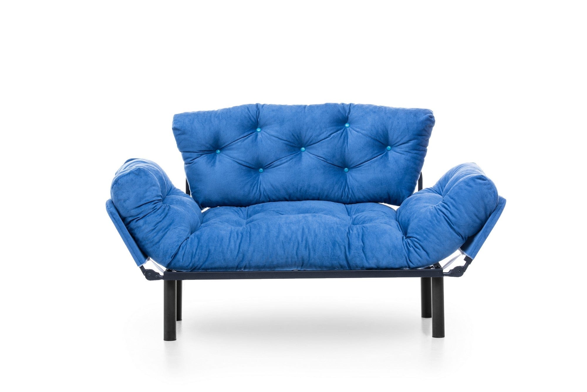 Asir Divano Letto 2 posti in tessuto Nitta Blu