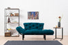 Asir Divano Letto 2 posti in tessuto Nitta Blu