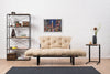 Asir Divano Letto 2 posti in tessuto Nitta Crema