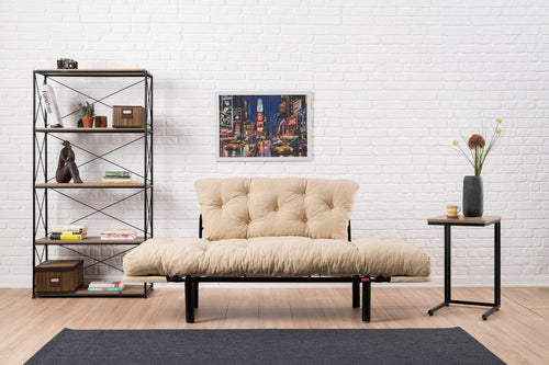 Asir Divano Letto 2 posti in tessuto Nitta Crema
