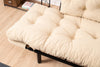 Asir Divano Letto 2 posti in tessuto Nitta Crema