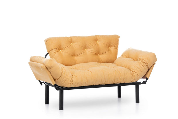 Asir Divano Letto 2 posti in tessuto Nitta Giallo