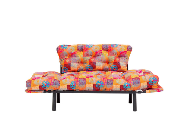Asir Divano Letto 2 posti in tessuto Nitta Multicolore