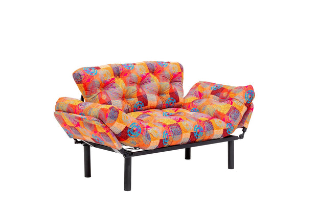 Asir Divano Letto 2 posti in tessuto Nitta Multicolore