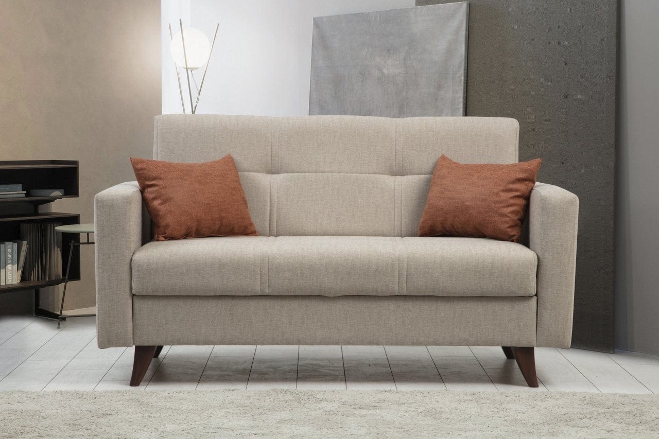 Asir Divano Letto 2 posti in tessuto Polya Beige