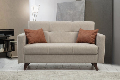 Asir Divano Letto 2 posti in tessuto Polya Beige