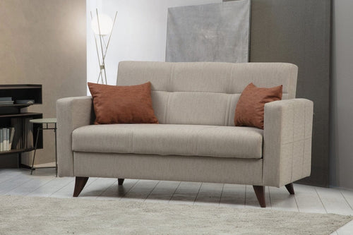 Asir Divano Letto 2 posti in tessuto Polya Beige