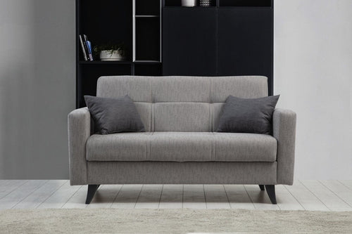Asir Divano Letto 2 posti in tessuto Polya Grigio