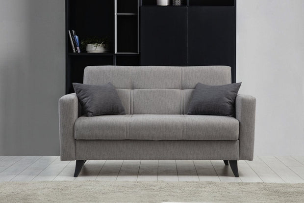 Asir Divano Letto 2 posti in tessuto Polya Grigio
