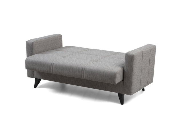 Asir Divano Letto 2 posti in tessuto Polya Grigio