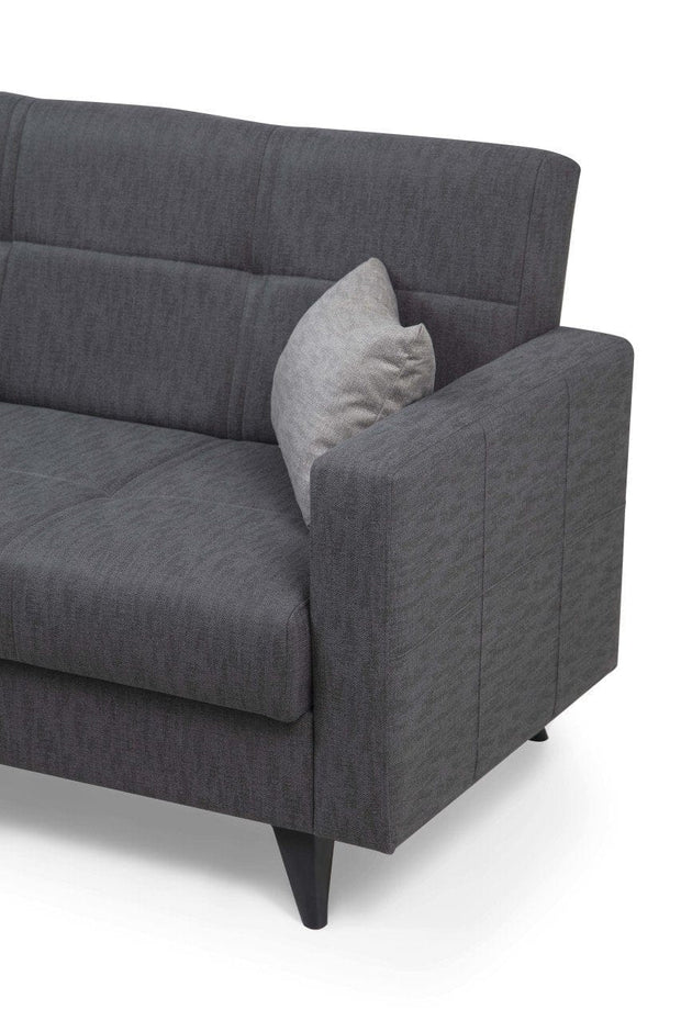 Asir Divano Letto 2 posti in tessuto Polya Grigio