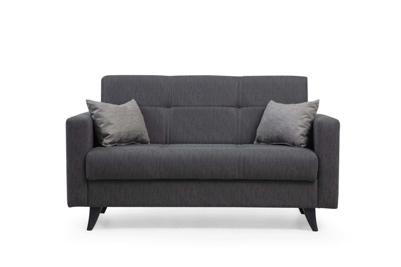 Asir Divano Letto 2 posti in tessuto Polya Grigio