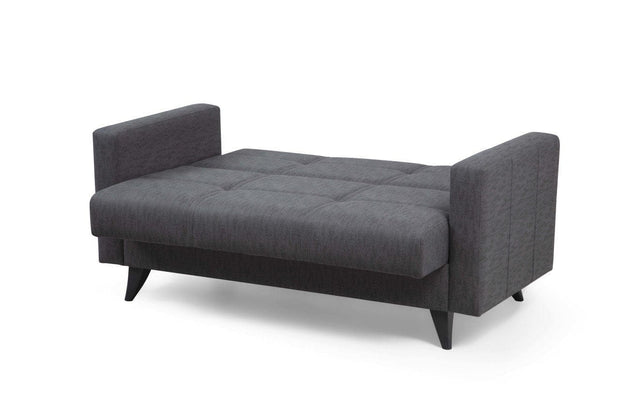 Asir Divano Letto 2 posti in tessuto Polya Grigio