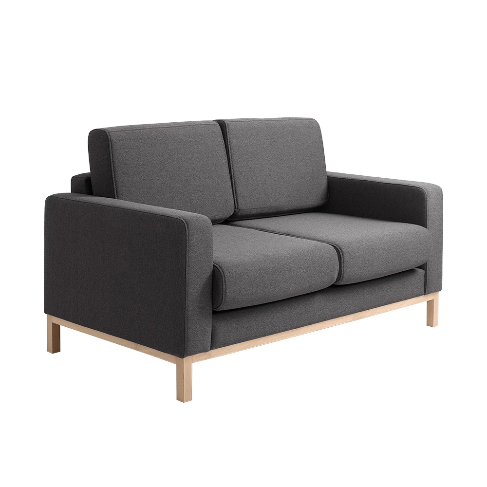 Customform Divano Letto 2 posti in tessuto Scandic Antracite