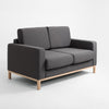 Customform Divano Letto 2 posti in tessuto Scandic Antracite