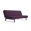 Customform Divano Letto 2 posti in tessuto Sleek Violetto