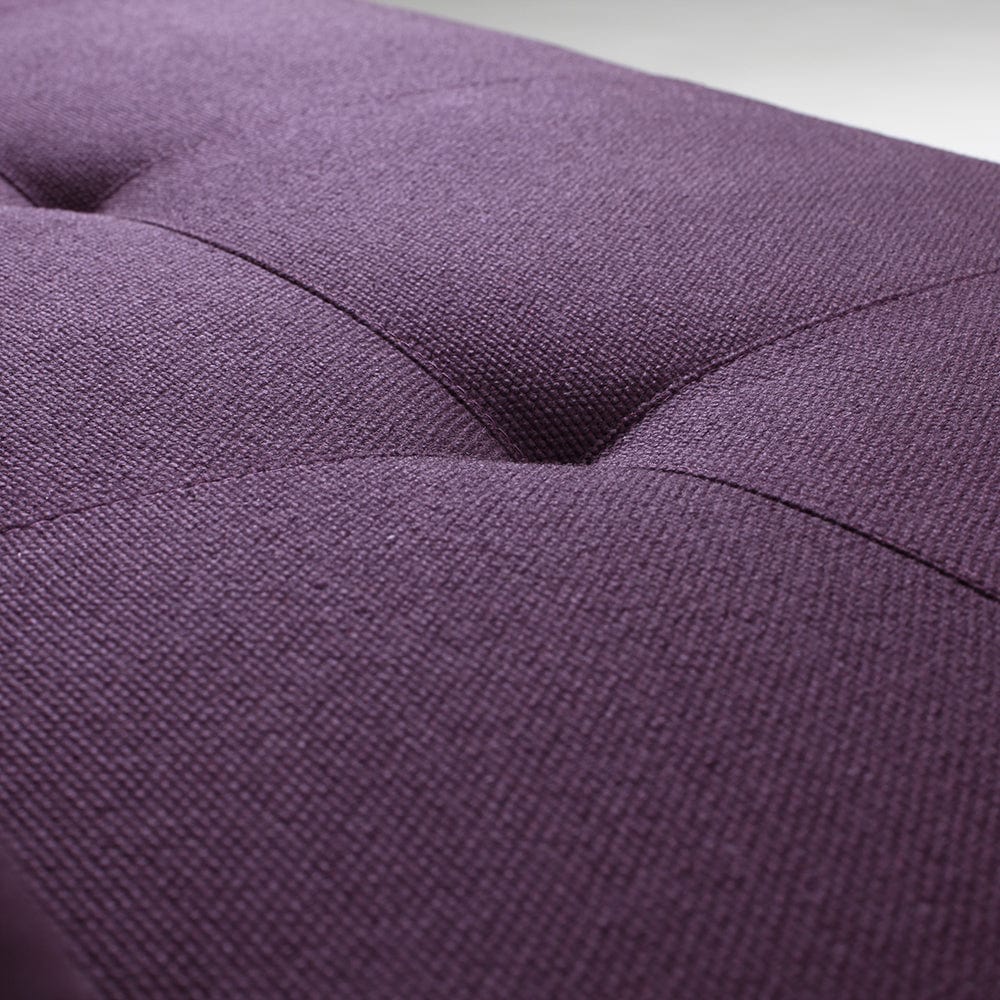Customform Divano Letto 2 posti in tessuto Sleek Violetto