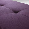 Customform Divano Letto 2 posti in tessuto Sleek Violetto