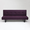 Customform Divano Letto 2 posti in tessuto Sleek Violetto