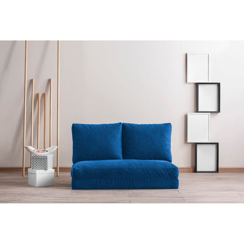 Asir Divano Letto 2 posti in tessuto Taida Blu