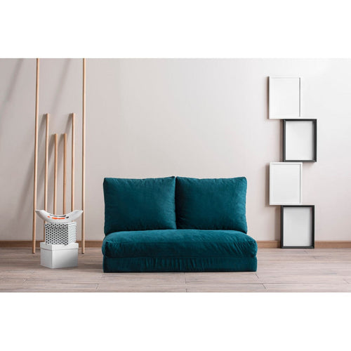 Asir Divano Letto 2 posti in tessuto Taida Blu