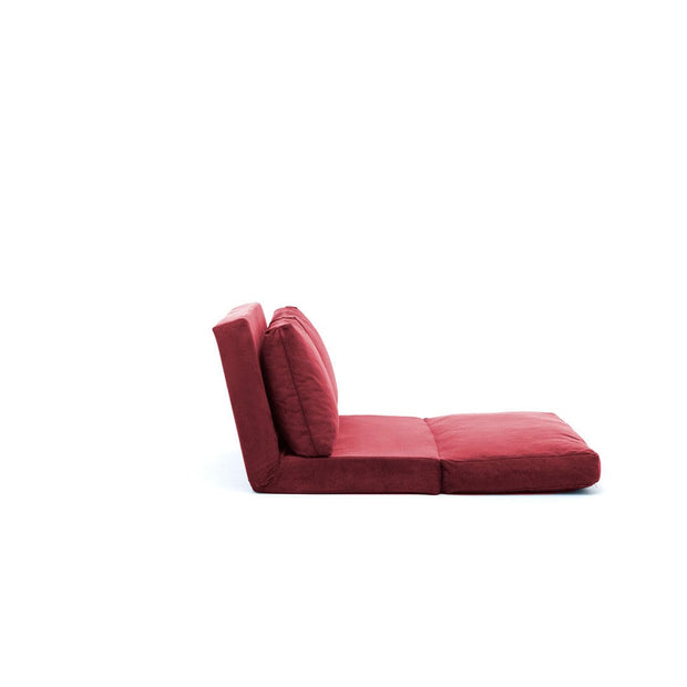 Asir Divano Letto 2 posti in tessuto Taida Bordeaux