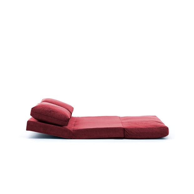 Asir Divano Letto 2 posti in tessuto Taida Bordeaux