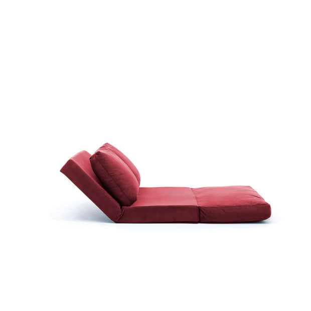 Asir Divano Letto 2 posti in tessuto Taida Bordeaux