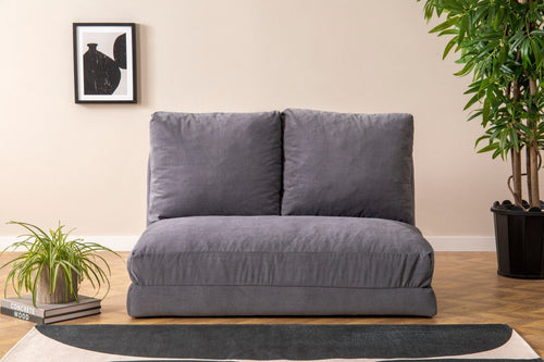 Asir Divano Letto 2 posti in tessuto Taida Grigio
