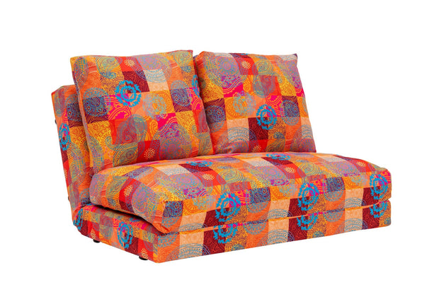 Asir Divano Letto 2 posti in tessuto Taida Multicolore