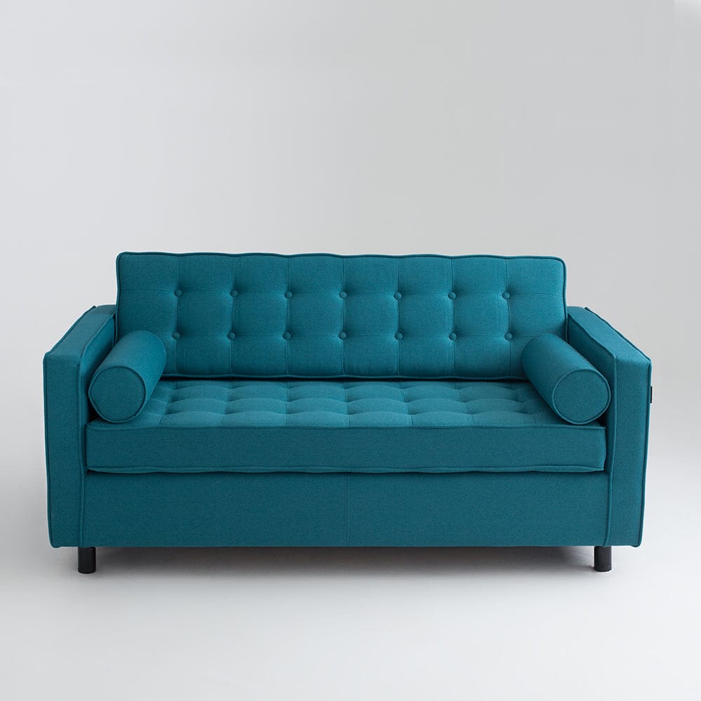Customform Divano Letto 2 posti in tessuto Topic Blu