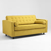 Customform Divano Letto 2 posti in tessuto Topic Giallo