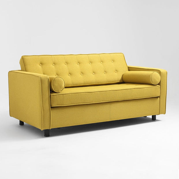 Customform Divano Letto 2 posti in tessuto Topic Giallo