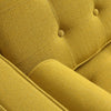 Customform Divano Letto 2 posti in tessuto Topic Giallo