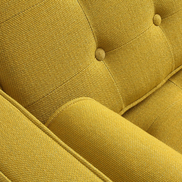Customform Divano Letto 2 posti in tessuto Topic Giallo