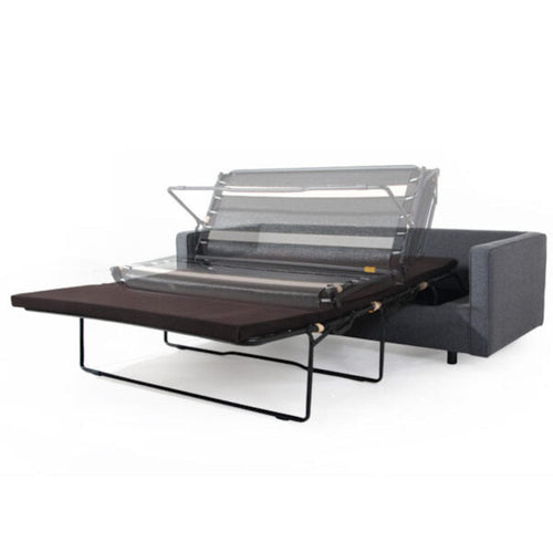 Customform Divano Letto 2 posti in tessuto Topic Wood Antracite