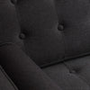 Customform Divano Letto 2 posti in tessuto Topic Wood Antracite