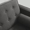 Customform Divano Letto 2 posti in tessuto Topic Wood Grigio