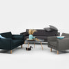 Customform Divano Letto 2 posti in tessuto Topic Wood Olio