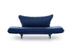Asir Divano Letto 2 posti in tessuto Vino Blu