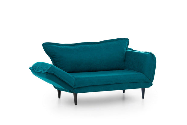 Asir Divano Letto 2 posti in tessuto Vino Blu