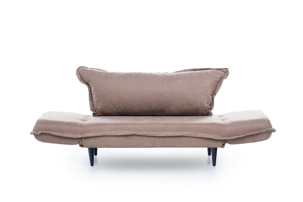 Asir Divano Letto 2 posti in tessuto Vino Cappuccino