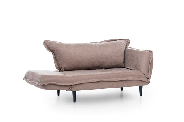 Asir Divano Letto 2 posti in tessuto Vino Cappuccino