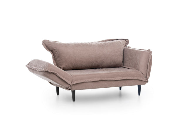 Asir Divano Letto 2 posti in tessuto Vino Cappuccino