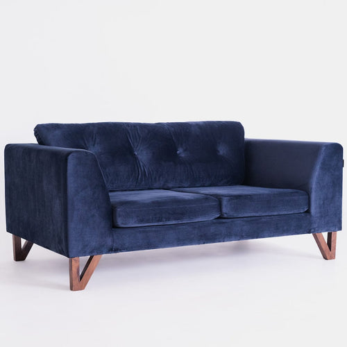 Customform Divano Letto 2 posti in tessuto Willy Violetto